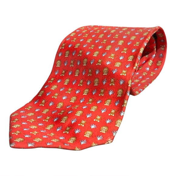 Salvatore Ferragamo Other - Salvatore Ferragamo Lion Monkey Print Silk Tie